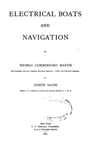 Electrical boats and navigation by Thomas Commerford Martin
