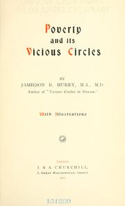 Cover of: Poverty and its vicious circles