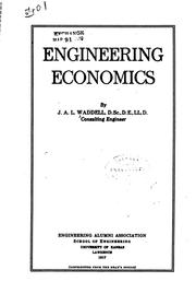 Cover of: Engineering economics