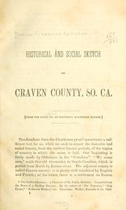 Historical and social sketch of Craven County, So. Ca by Frederick A. Porcher