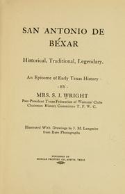 Cover of: San Antonio de Béxar | Wright, Ione William Tanner 