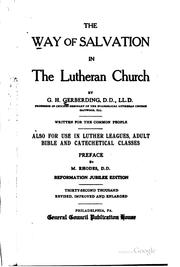Cover of: The way of salvation in the Lutheran church
