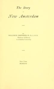 Cover of: The story of New Amsterdam