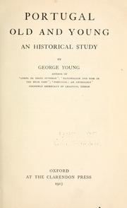 Cover of: Portugal old and young: an historical study