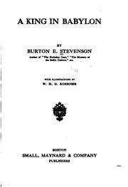 Cover of: A king in Babylon by Burton Egbert Stevenson