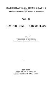 Cover of: Empirical formulas