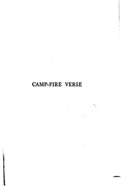 Cover of: Camp-fire verse