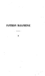 Cover of: Pantheon maranhense by Antonio Henriques Leal, Antonio Henriques Leal