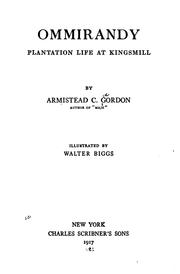 Cover of: Ommirandy: plantation life at Kingsmill