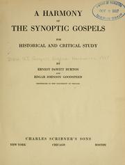 Cover of: A harmony of the synoptic Gospels for historical and critical study