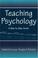 Cover of: Teaching Psychology