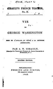 Cover of: Vie de George Washington. by Anna C. Reed