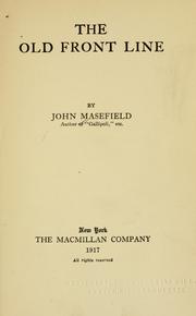 The old front line by John Masefield