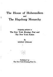 Cover of: The house of Hohenzollern and the Hapsburg monarchy
