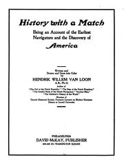 Cover of: History with a match: being an account of the earliest navigators and the discovery of America