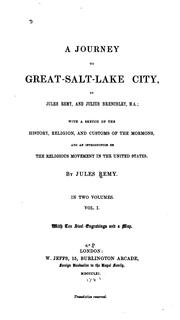 Cover of: A journey to Great-Salt-Lake City
