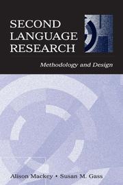 Cover of: Second language research by Alison Mackey