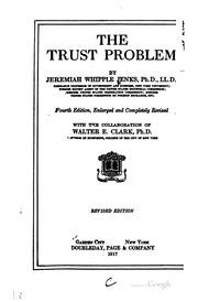 Cover of: The trust problem by Jenks, Jeremiah Whipple