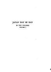 Cover of: Japan day by day, 1877, 1878-79, 1882-83 by Edward Sylvester Morse