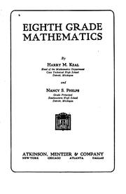 Cover of: Eighth grade mathematic