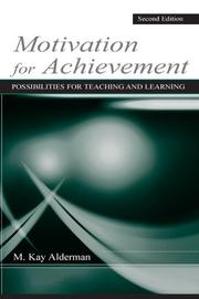 Cover of: Motivation for Achievement by M. Kay Alderman