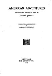 Cover of: American adventures by Julian Street