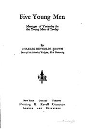 Cover of: Five young men by Charles Reynolds Brown