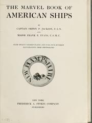 Cover of: The marvel book of American ships by Orton Porter Jackson