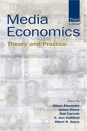 Cover of: Media economics: theory and practice