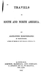 Cover of: Travels in South and North America.