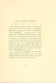 Cover of: "The  Yankee abroad." by Eugene Field