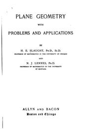 Cover of: Plane geometry by H. E. Slaught