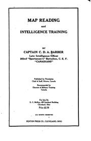 Map reading and intelligence training by C. D. A. Barber