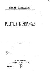 Cover of: Politica e finanças.