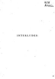 Cover of: Interludes by Austin, Alfred