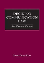 Cover of: Deciding communication law: key cases in context