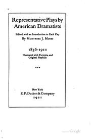 Cover of: Representative plays by American dramatists