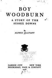 Cover of: Boy Woodburn by Ollivant, Alfred