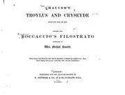 Cover of: Chaucer's Troylus and Cryseyde (from the Harl. ms. 3943) compared with Boccaccio's Filostrato by Geoffrey Chaucer