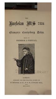 Cover of: The Harleian ms. 7334 of Chaucer's Canterbury tales.