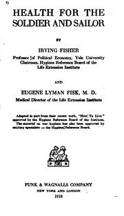 Cover of: Health for the soldier and sailor by Fisher, Irving