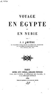 Cover of: Voyage en Égypte et en Nubie