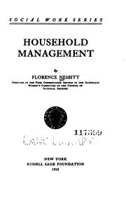 Cover of: Household management
