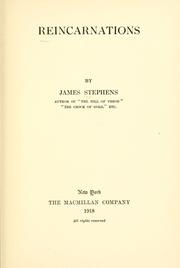 Cover of: Reincarnations by James Stephens