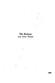 Cover of: The retinue, and other poems