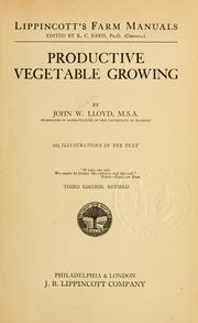 Cover of: Productive vegetable growing | John William Lloyd