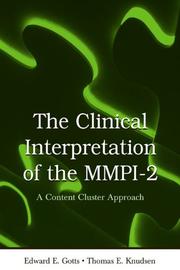 Cover of: Clinical Interpretation of MMPI-2 by Edward E. Gotts, Thomas E. Knudsen
