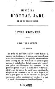 Cover of: Histoire d'Ottar jarl by Arthur, comte de Gobineau