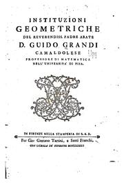 Cover of: Instituzioni geometriche del reverendiss.