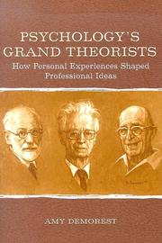 Cover of: Psychology's Grand Theorists by Amy P. Demorest